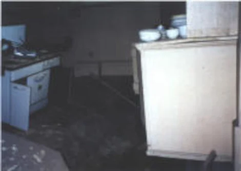 church floor damaged by seepage